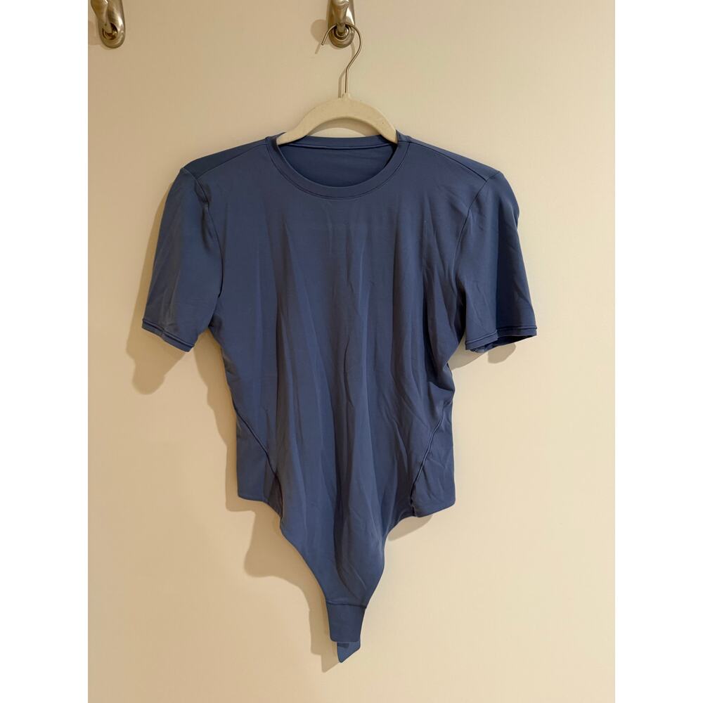 Lululemon Wundermost Ulta-Soft Nulu Short-Sleeve Crew Thong Bodysuit